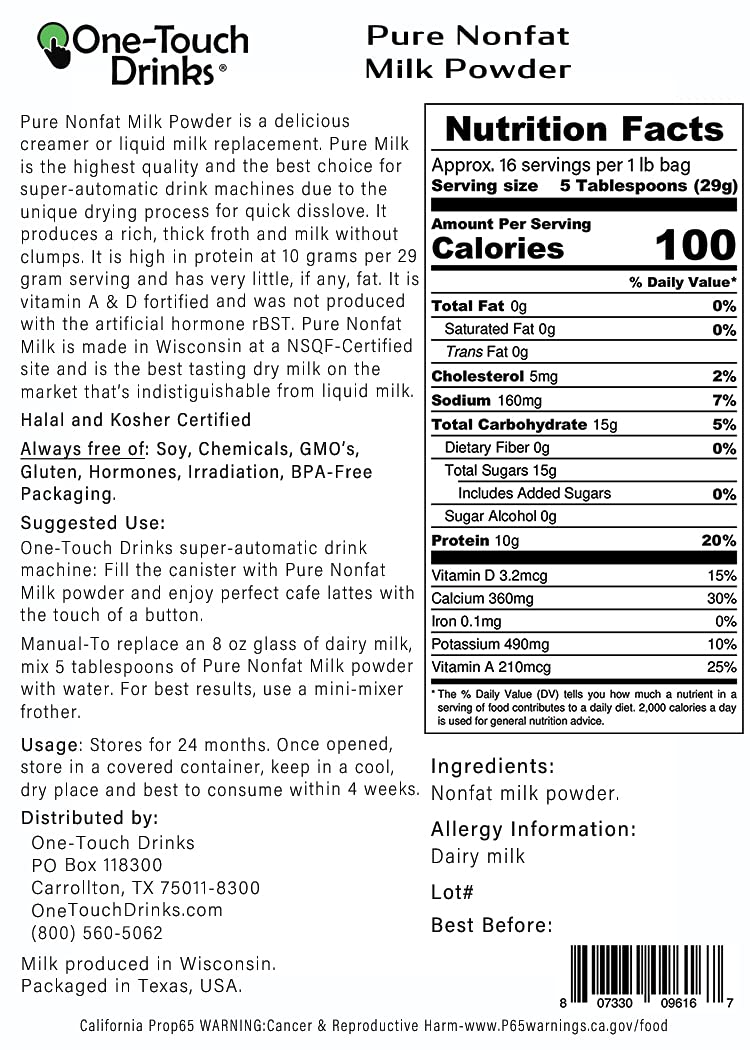 Pure Nonfat Milk Powder (1lb) - Image 4